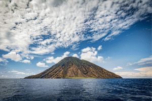 Cruising by Stromboli, Italy